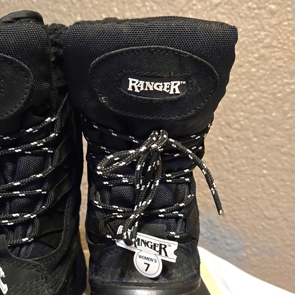 Ranger boots, NWOT, Lace up, Removable liner, Thermolite, Black, Women's 7, - Picture 8 of 16